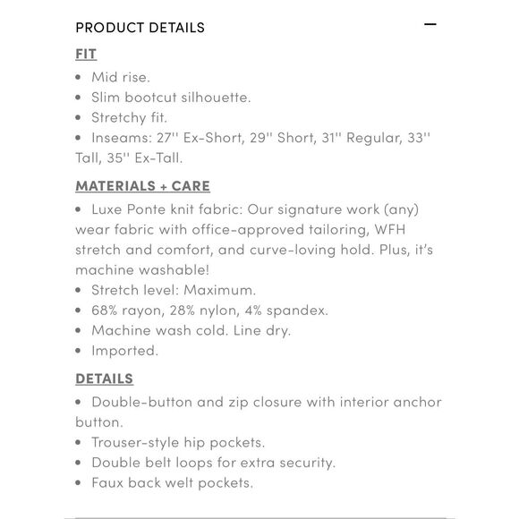 Torrid bootcut ponte pants - Picture 7 of 7